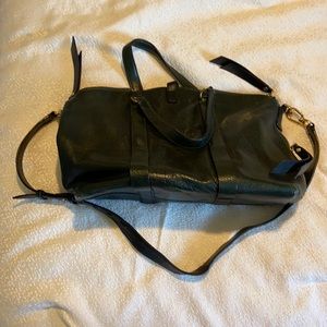 Leather crossover bag